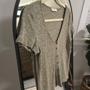 Cute button down tee